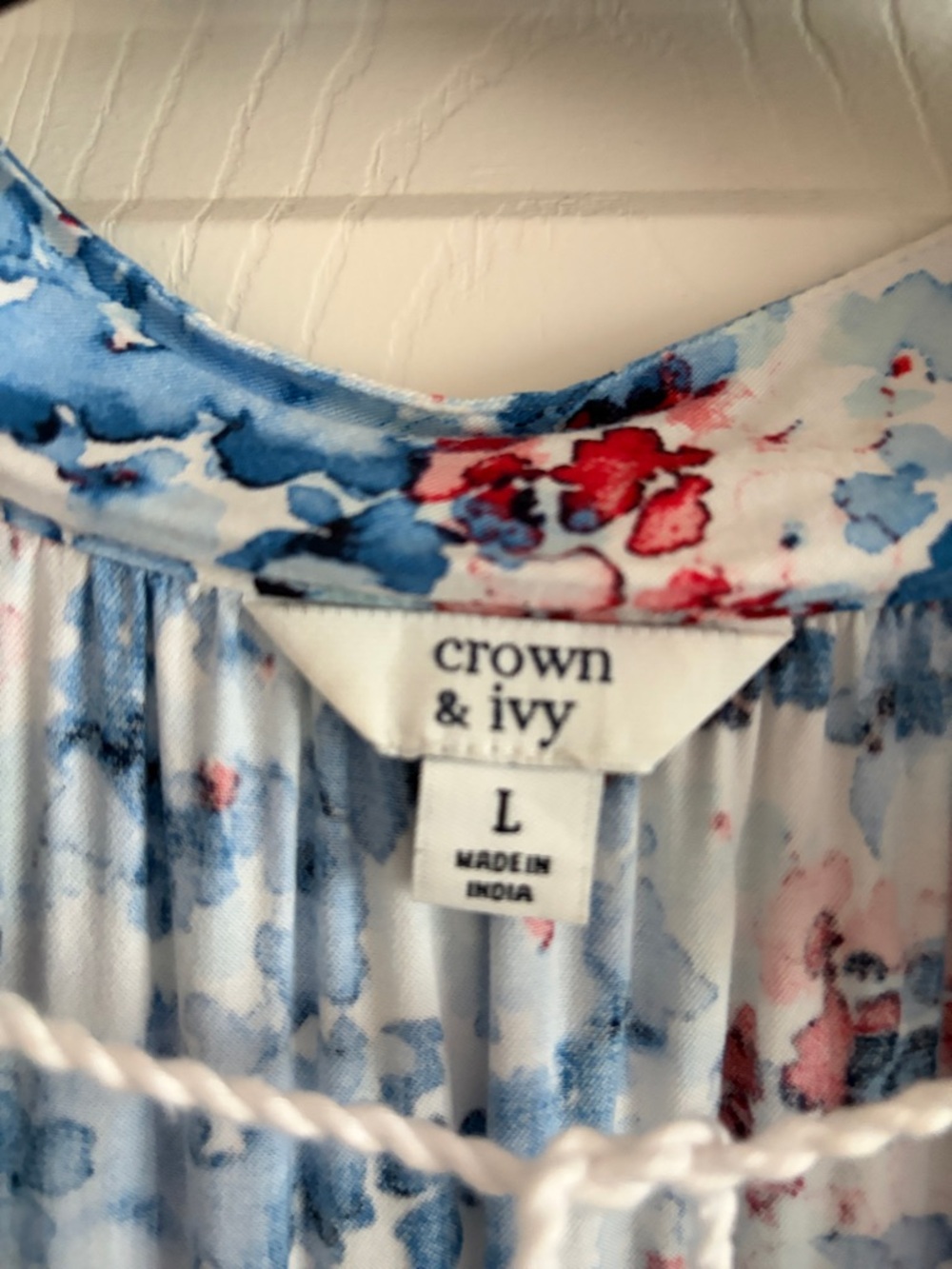 crown & ivy Blue and Red Floral Sleeveless Dress - Picture 2 of 5